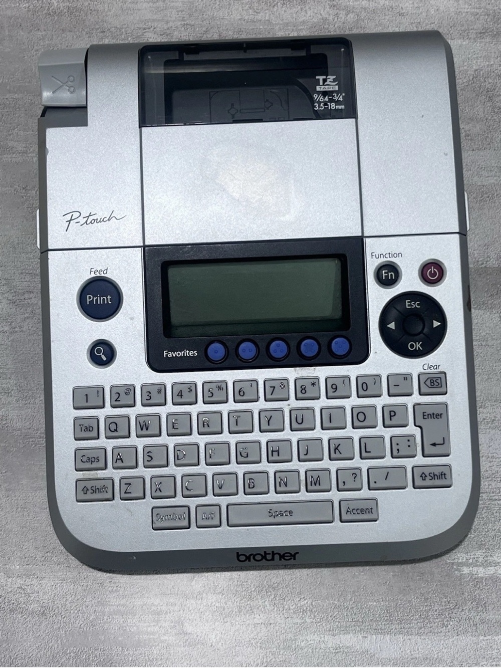 Brother P-touch PT-1830 Desktop Thermal Label Maker Qwerty Keyboard LCD Screen